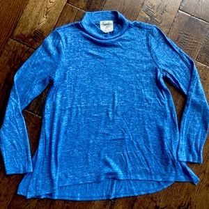 Blue High Neck Long sleeve Sweater | Sweet Tea’s teen/juniors small